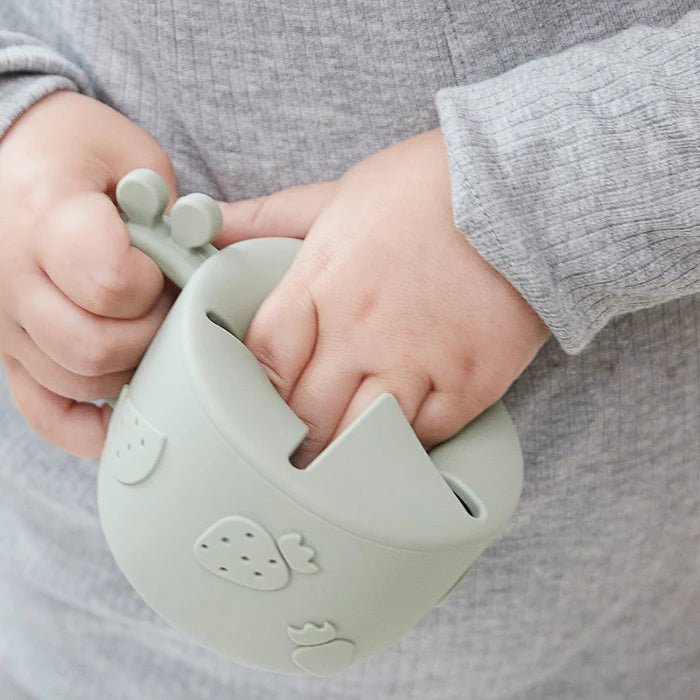 Taza para snack peekaboo Raffi Gris