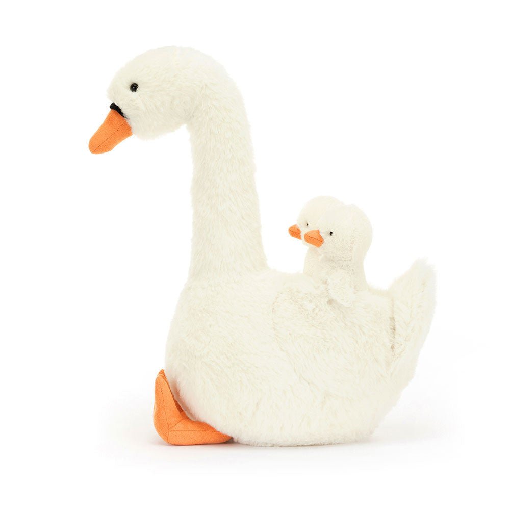 Peluche Mamá Cisne con sus crías