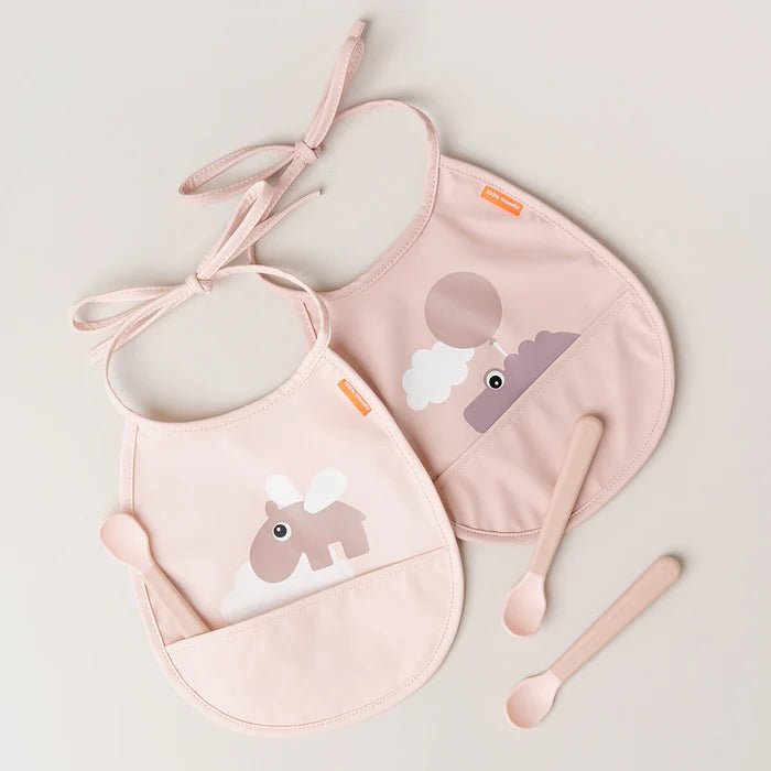 Set de 3 cucharas para bebés rosa