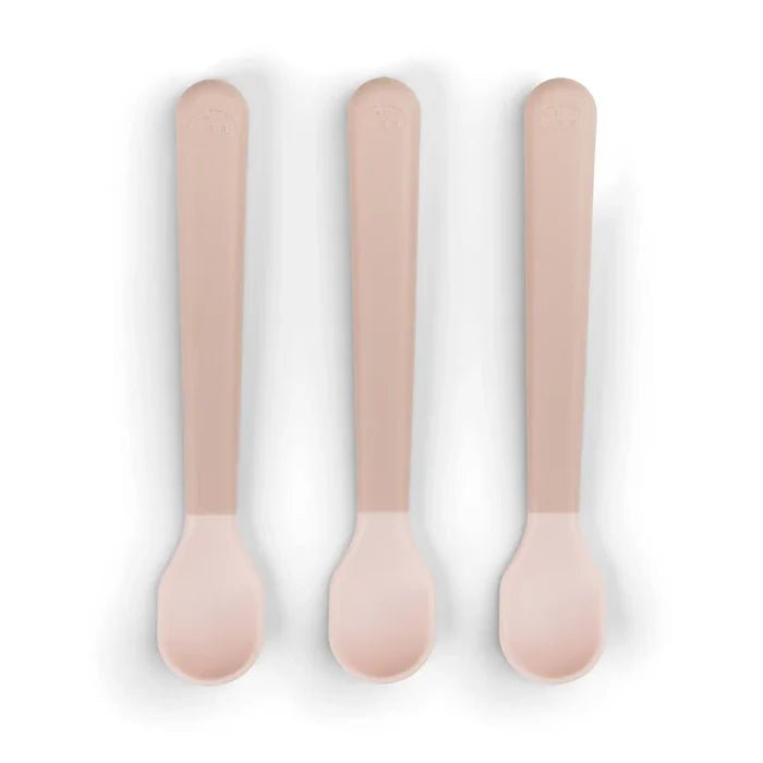 Set de 3 cucharas para bebés rosa